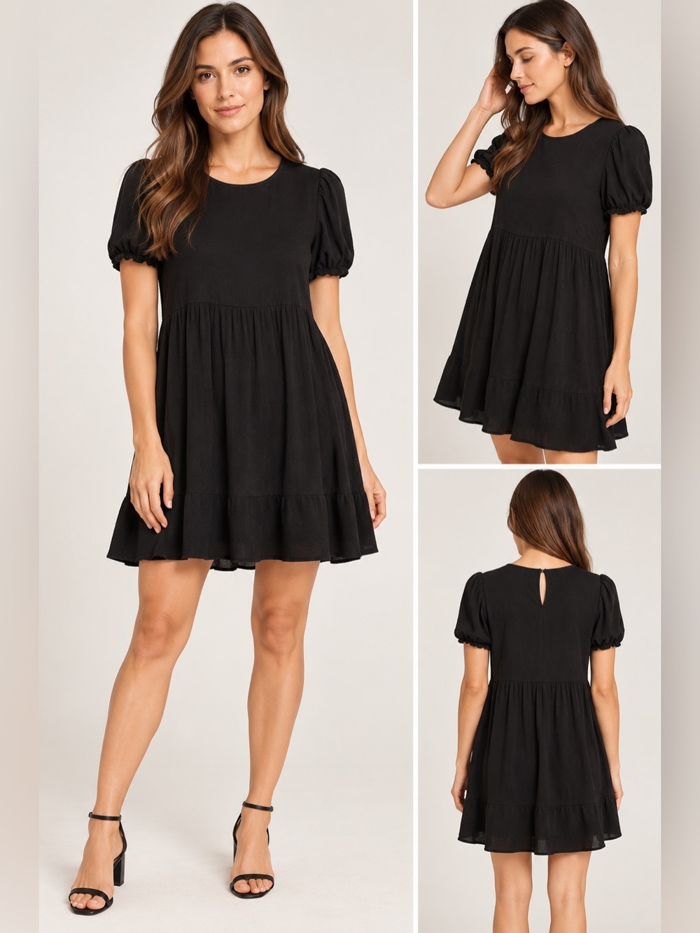 Aritzia Sunday Best Black Myrtle Mini Dress size S